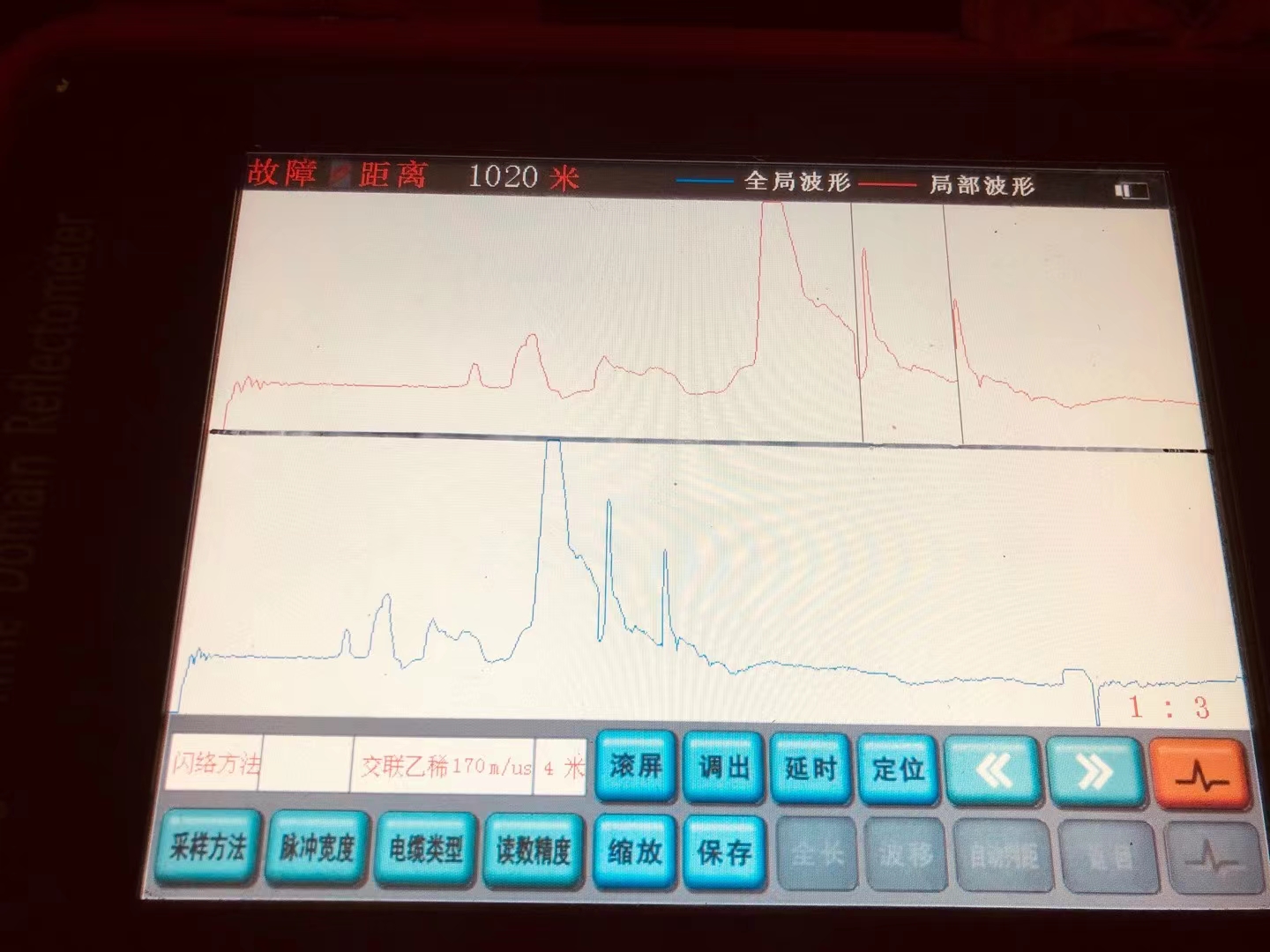 電纜故障測(cè)試儀數(shù)據(jù)分析